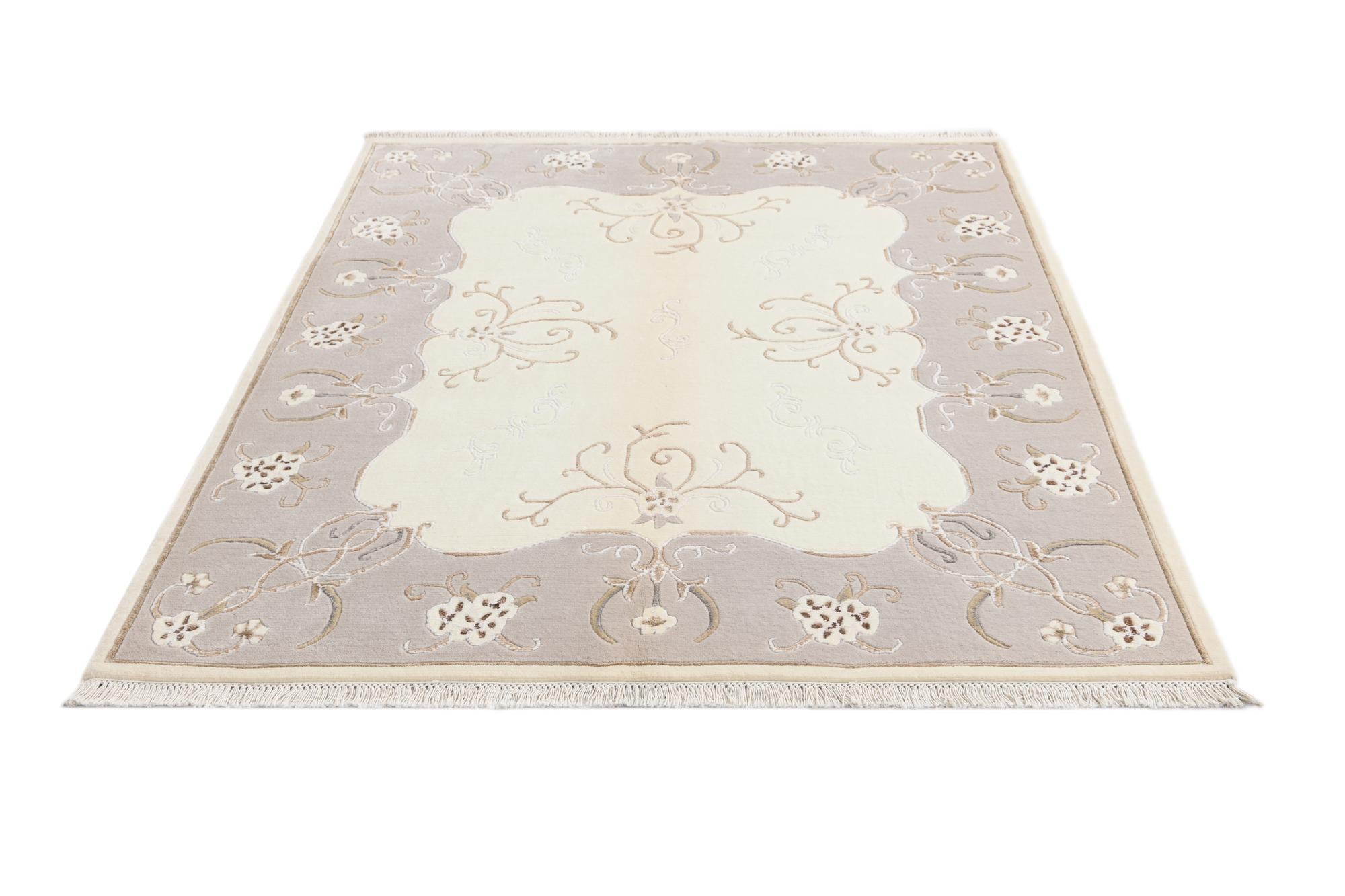 4' 11 x 6' 6 Hand Knotted Darya Wool Rug