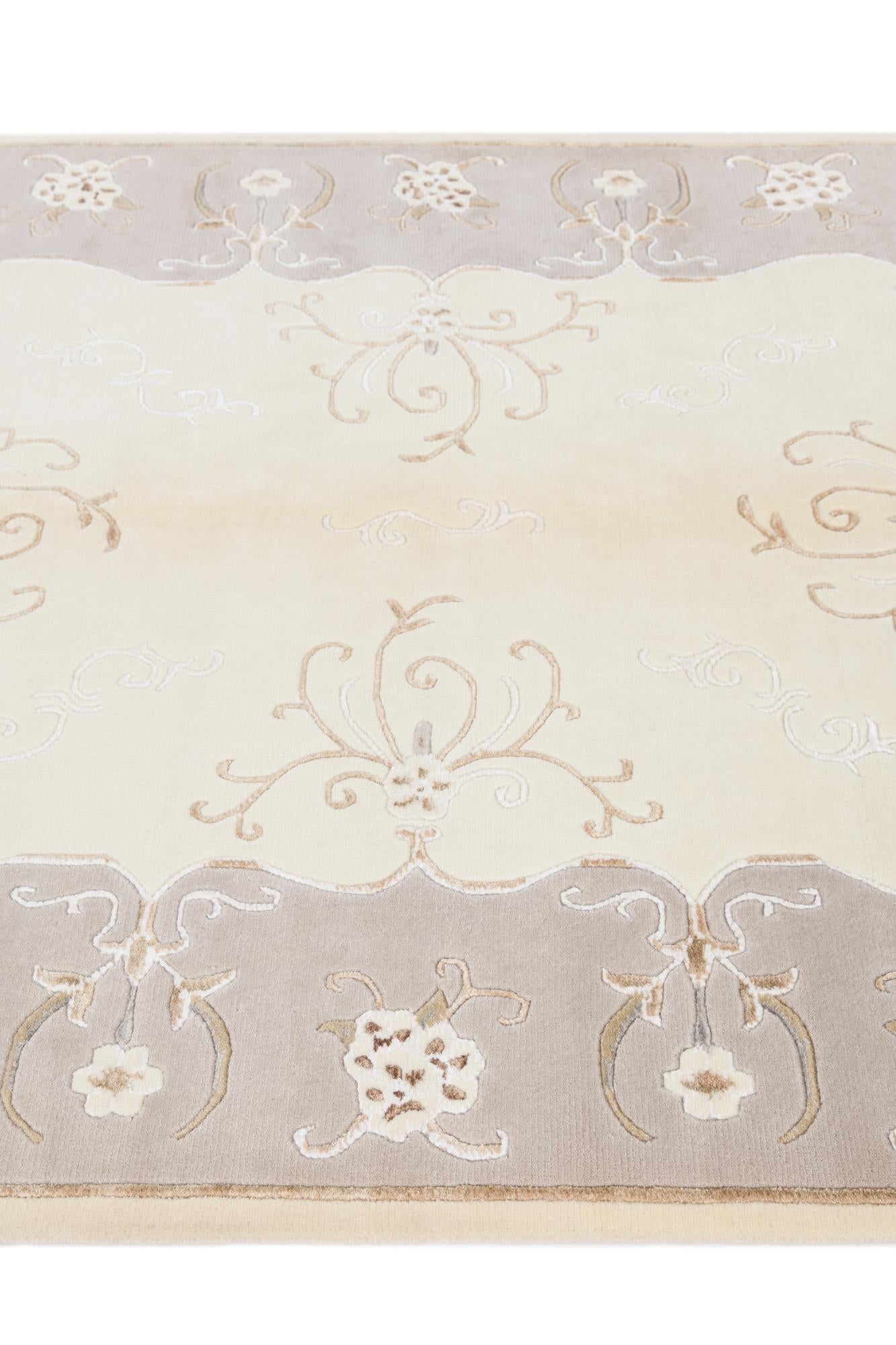 4' 11 x 6' 6 Hand Knotted Darya Wool Rug