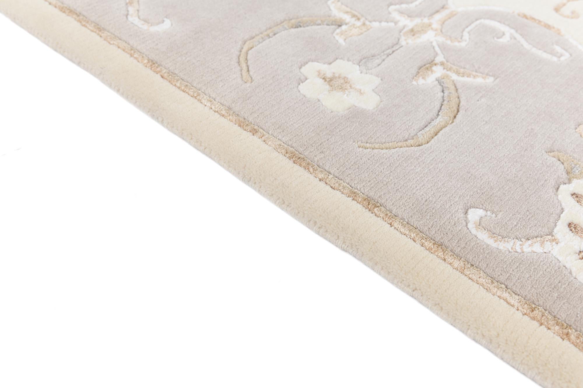 4' 11 x 6' 6 Hand Knotted Darya Wool Rug