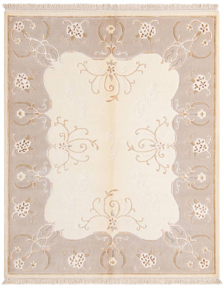 Detail image of 4' 11 x 6' 6 Hand Knotted Darya Wool Rug
