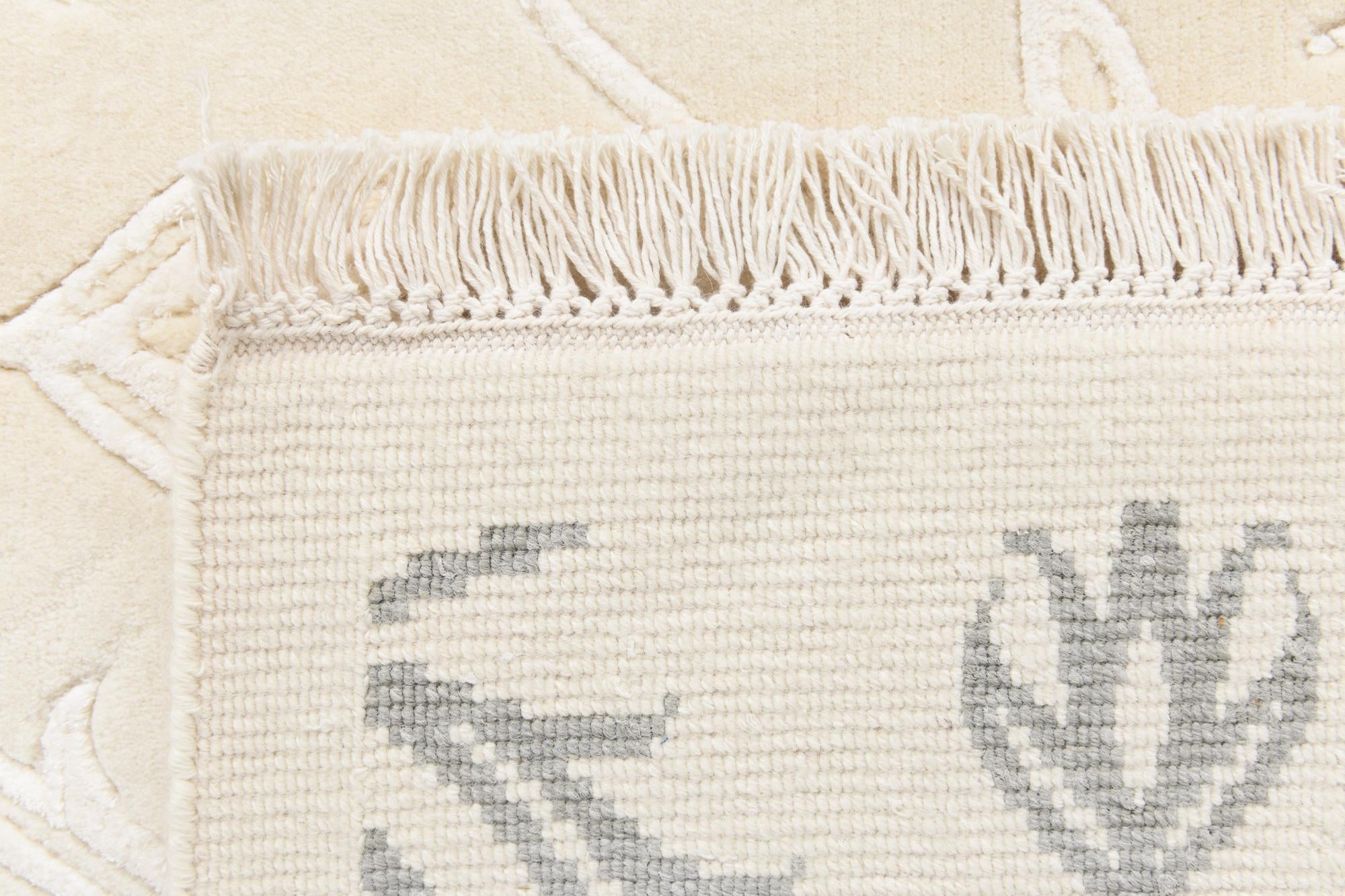 4' 9 x 6' 8 Hand Knotted Darya Wool Rug