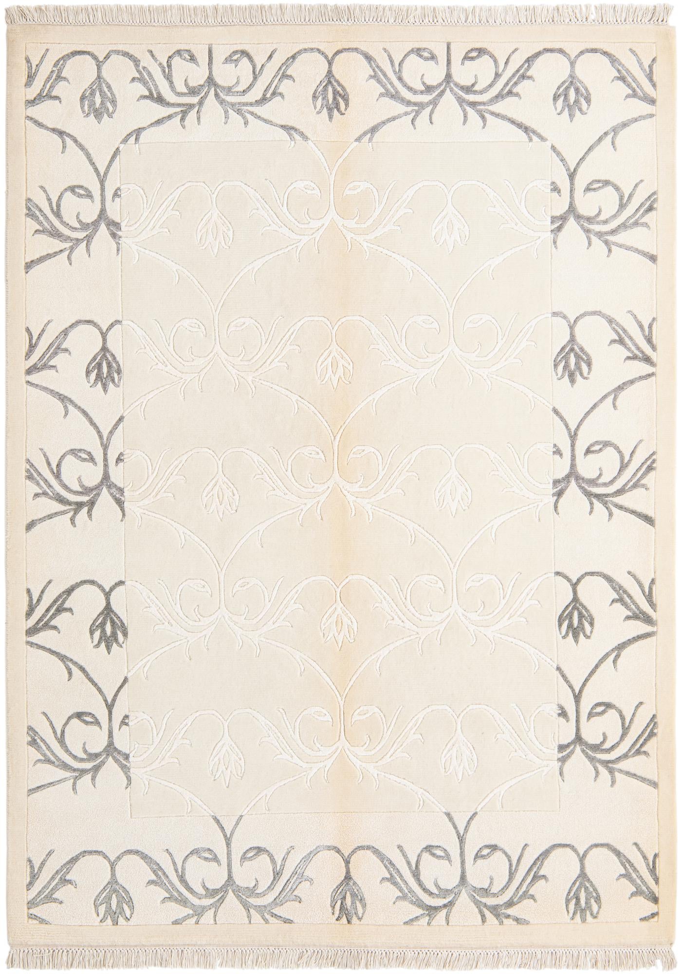 4' 9 x 6' 8 Hand Knotted Darya Wool Rug