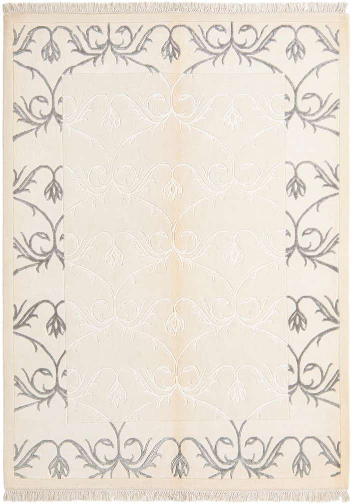 4' 9 x 6' 8 Hand Knotted Darya Wool Rug