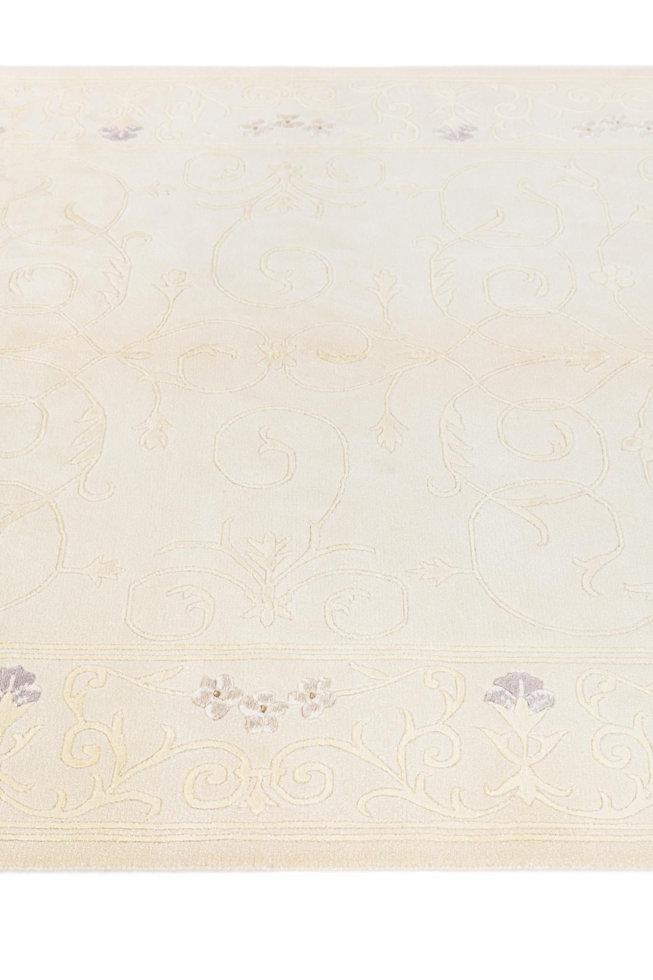 4' 11 x 6' 9 Hand Knotted Darya Wool Rug