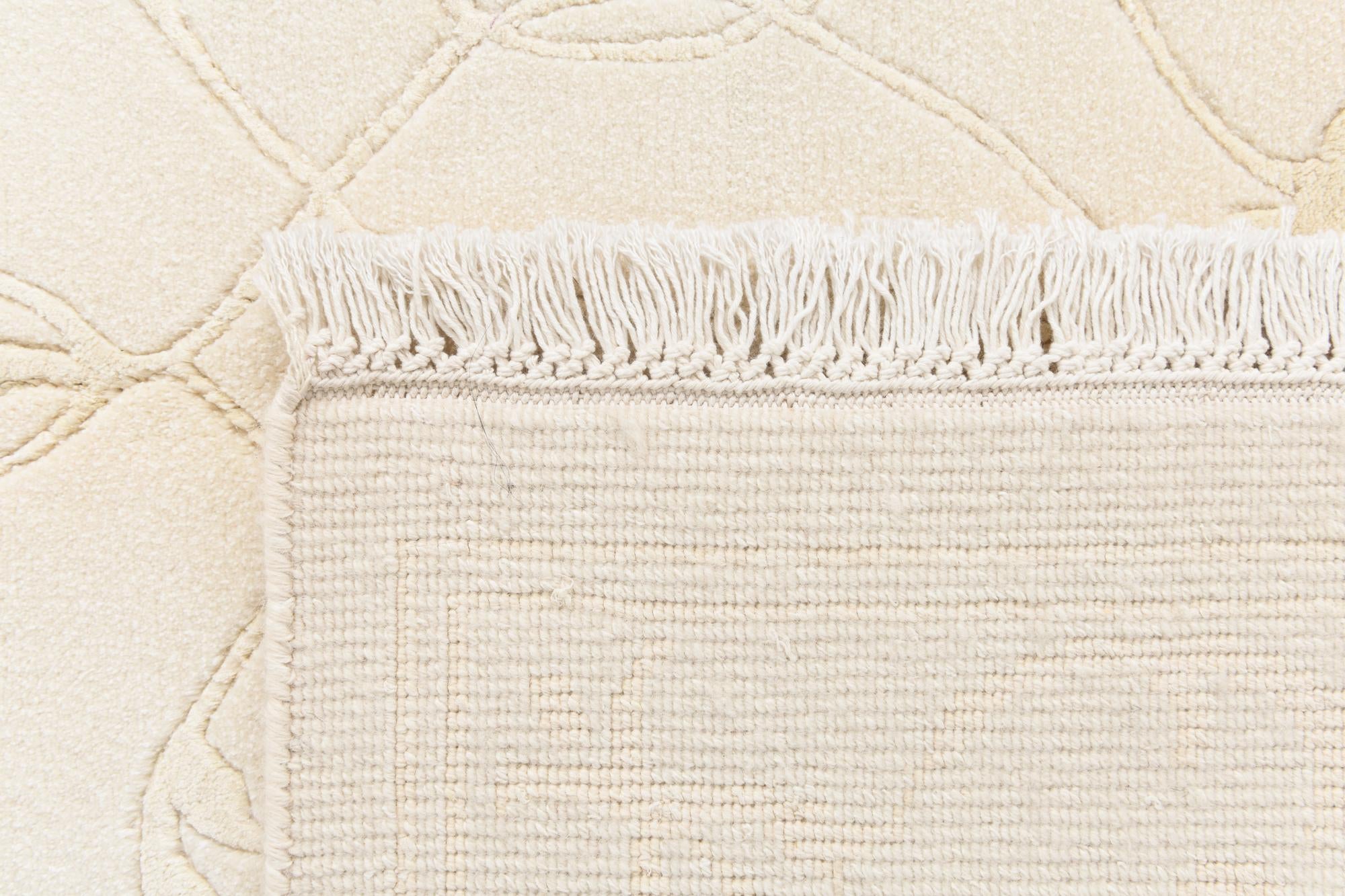 4' 11 x 6' 9 Hand Knotted Darya Wool Rug