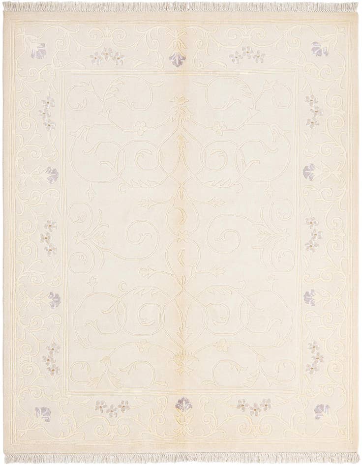 Detail image of 4' 11 x 6' 9 Hand Knotted Darya Wool Rug