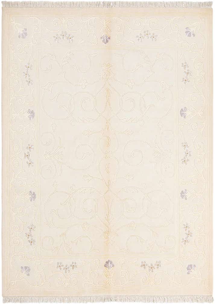 4' 11 x 6' 9 Hand Knotted Darya Wool Rug