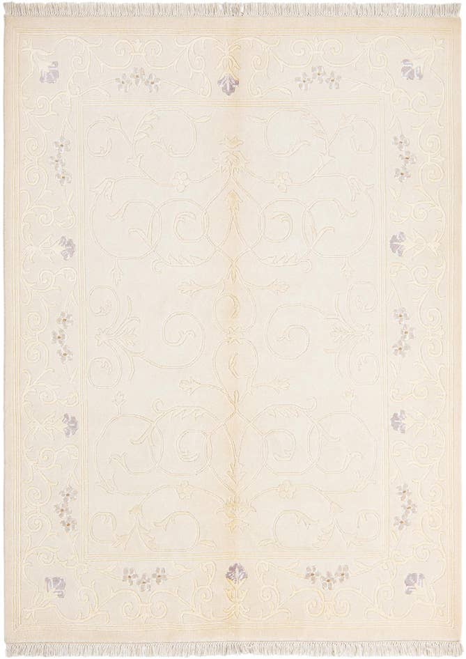 Detail image of 4' 11 x 6' 9 Hand Knotted Darya Wool Rug
