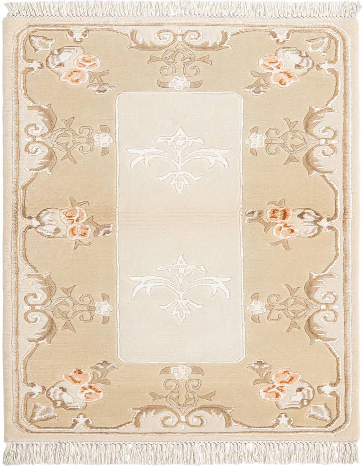 Detail image of 2' 8 x 4' 9 Hand Knotted Darya Wool Rug