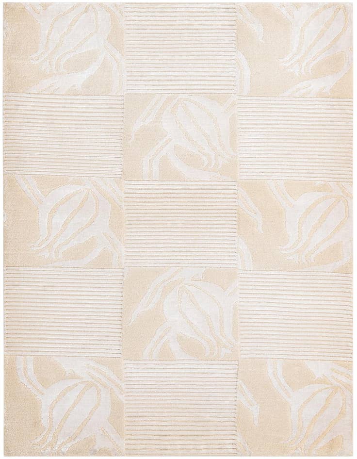 Detail image of 3' 1 x 4' 11 Hand Knotted Darya Wool Rug
