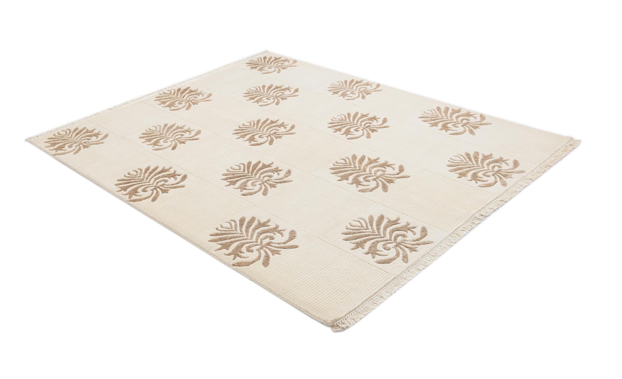5' x 6' 4 Hand Knotted Darya Wool Rug