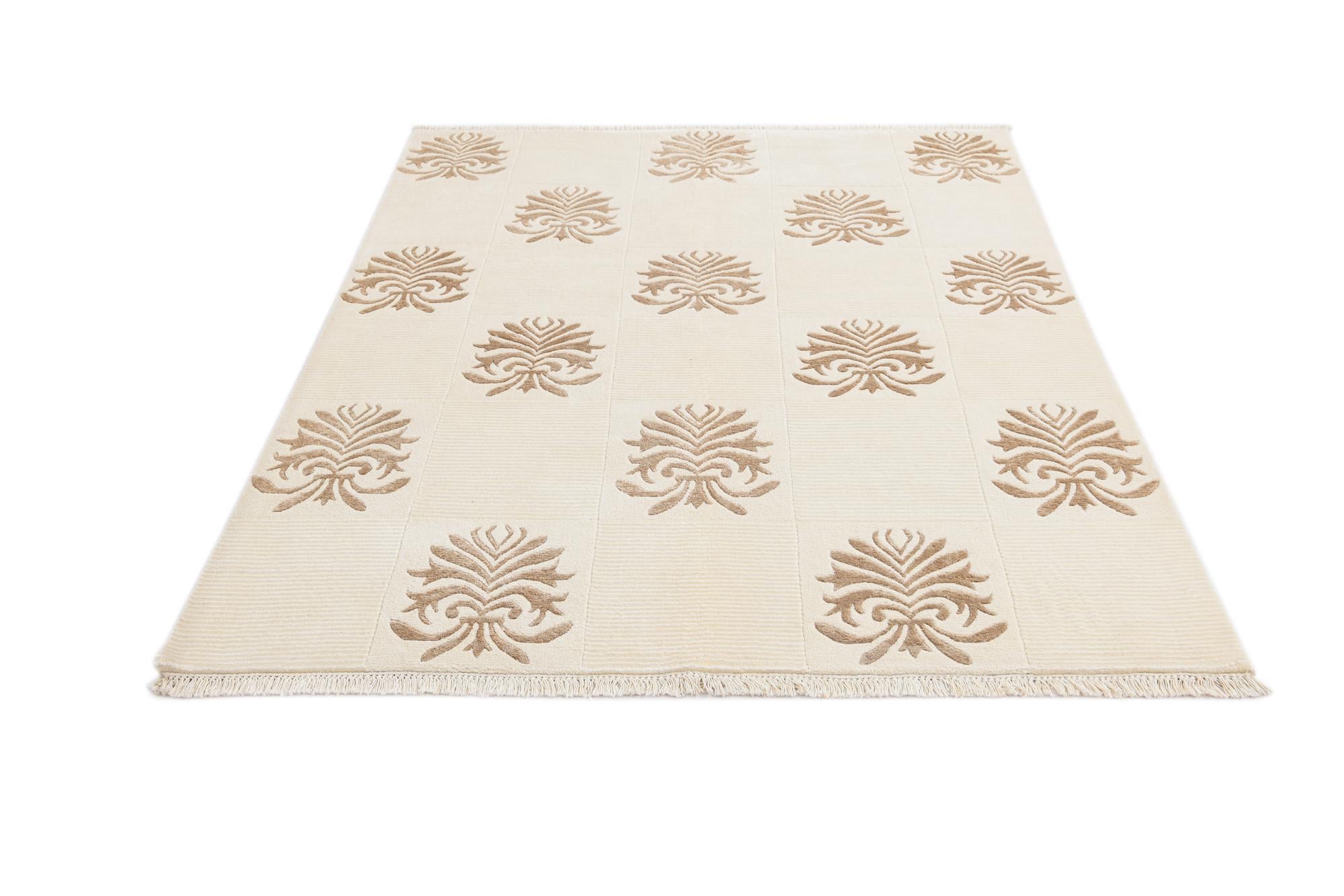 5' x 6' 4 Hand Knotted Darya Wool Rug