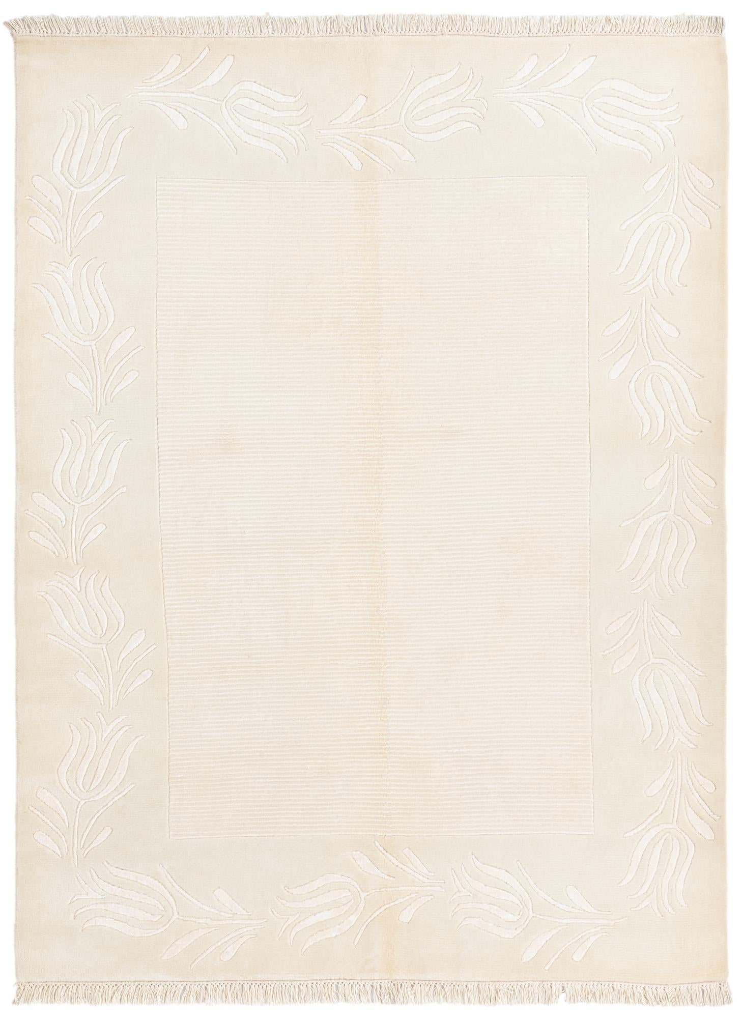 4' 11 x 6' 8 Hand Knotted Darya Wool Rug