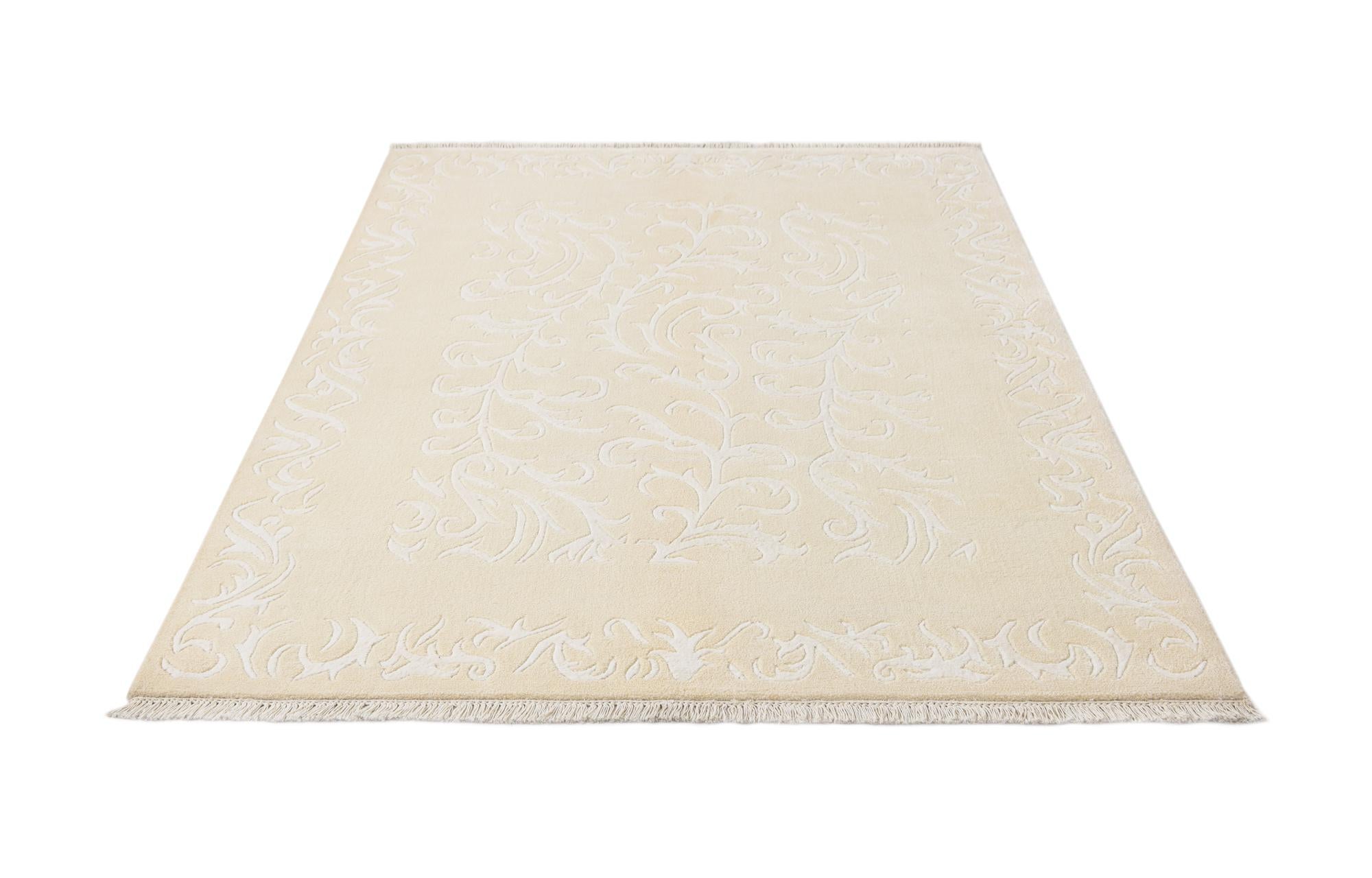 4' 11 x 6' 9 Hand Knotted Darya Wool Rug