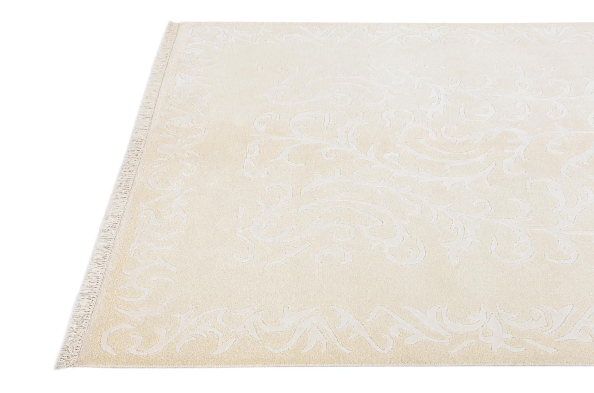 4' 11 x 6' 9 Hand Knotted Darya Wool Rug