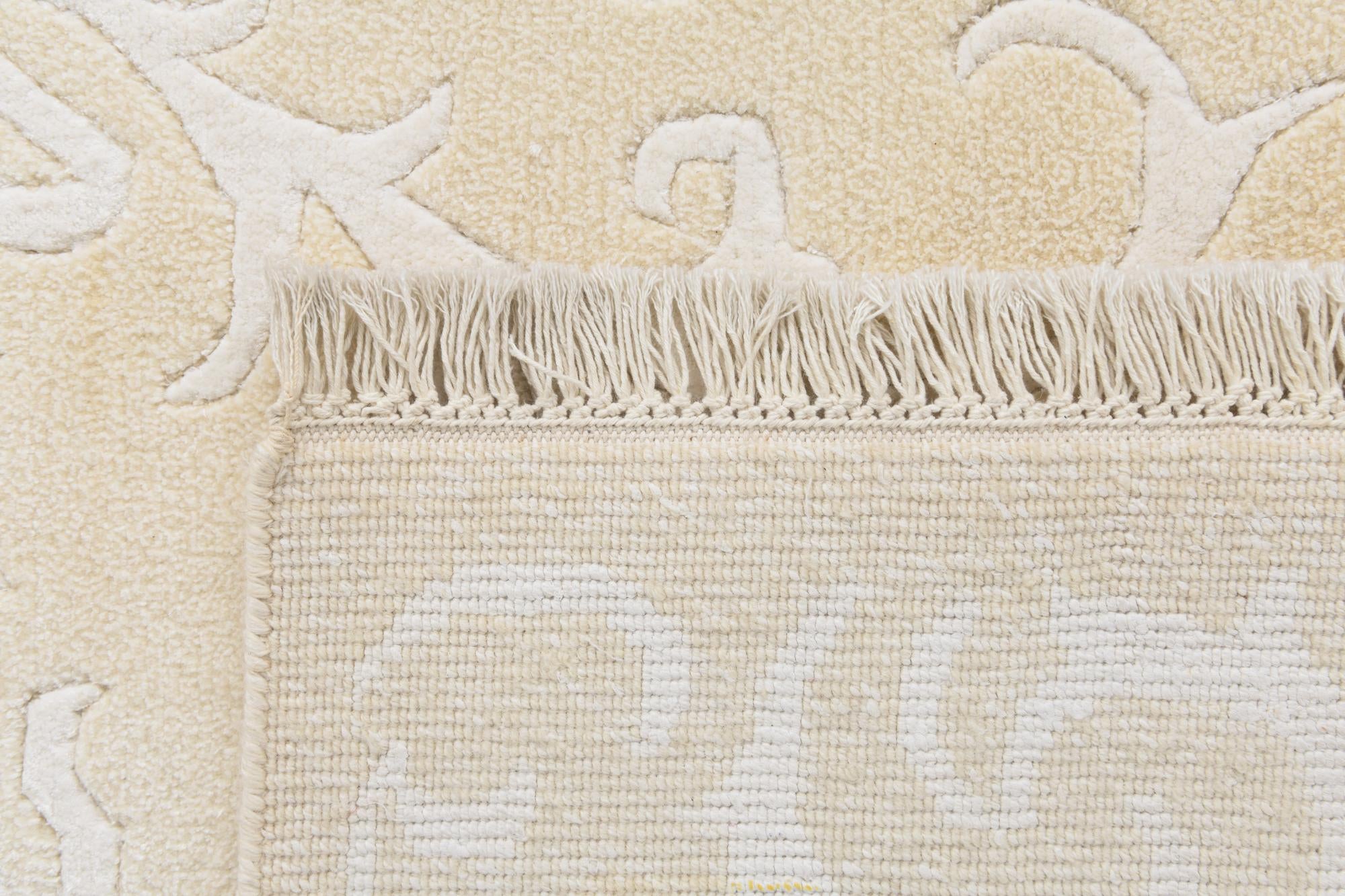 4' 11 x 6' 9 Hand Knotted Darya Wool Rug