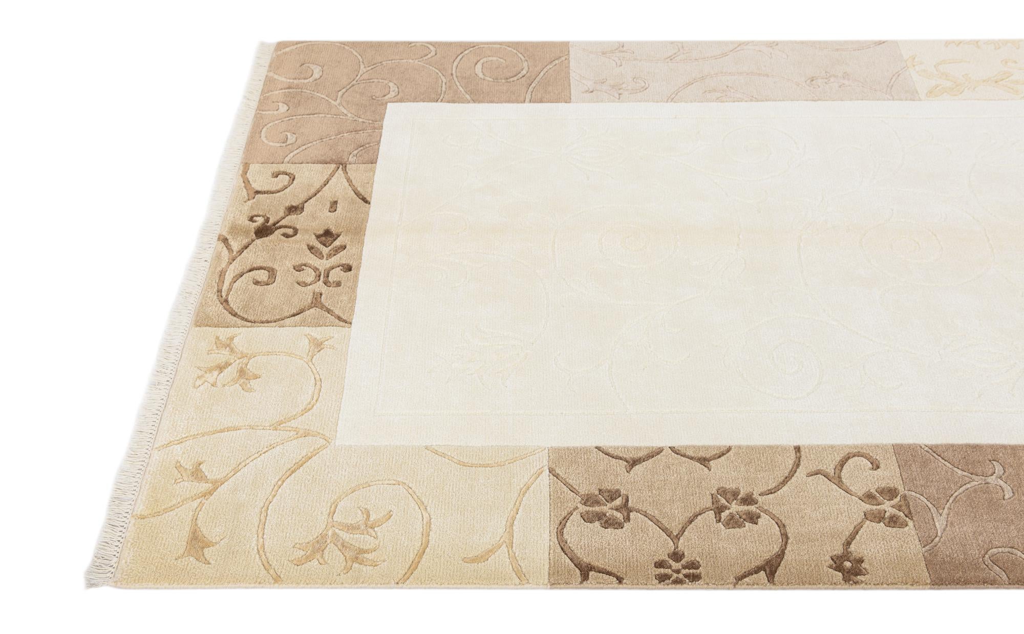 4' 7 x 6' 8 Hand Knotted Darya Wool Rug