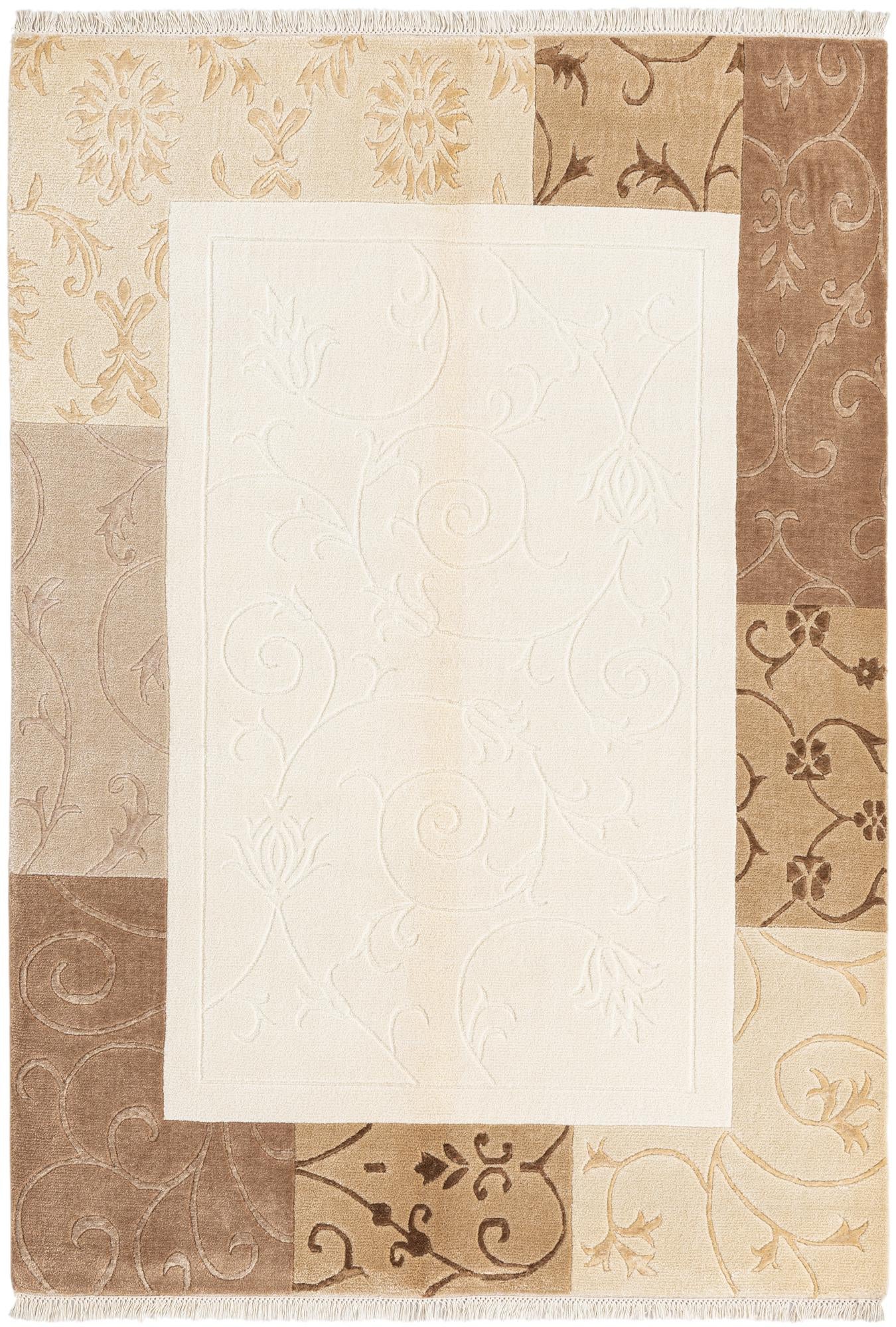 4' 7 x 6' 8 Hand Knotted Darya Wool Rug
