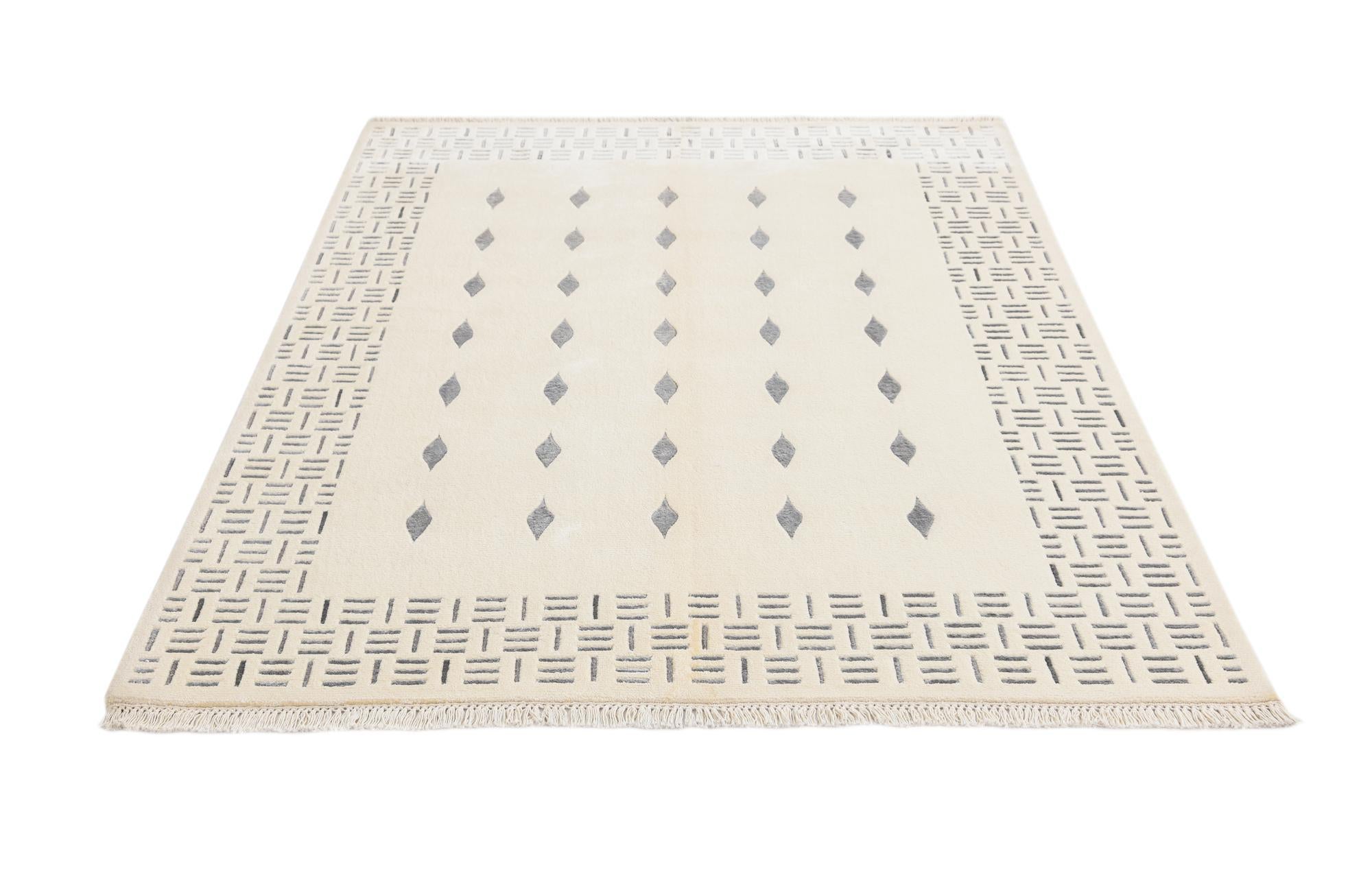 4' 11 x 6' 8 Hand Knotted Darya Wool Rug