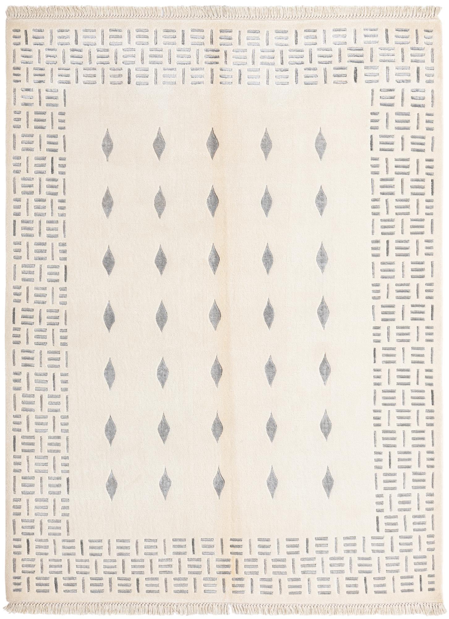4' 11 x 6' 8 Hand Knotted Darya Wool Rug