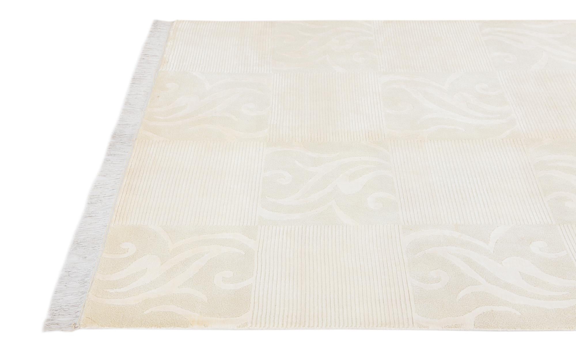 4' 9 x 6' 9 Hand Knotted Darya Wool Rug