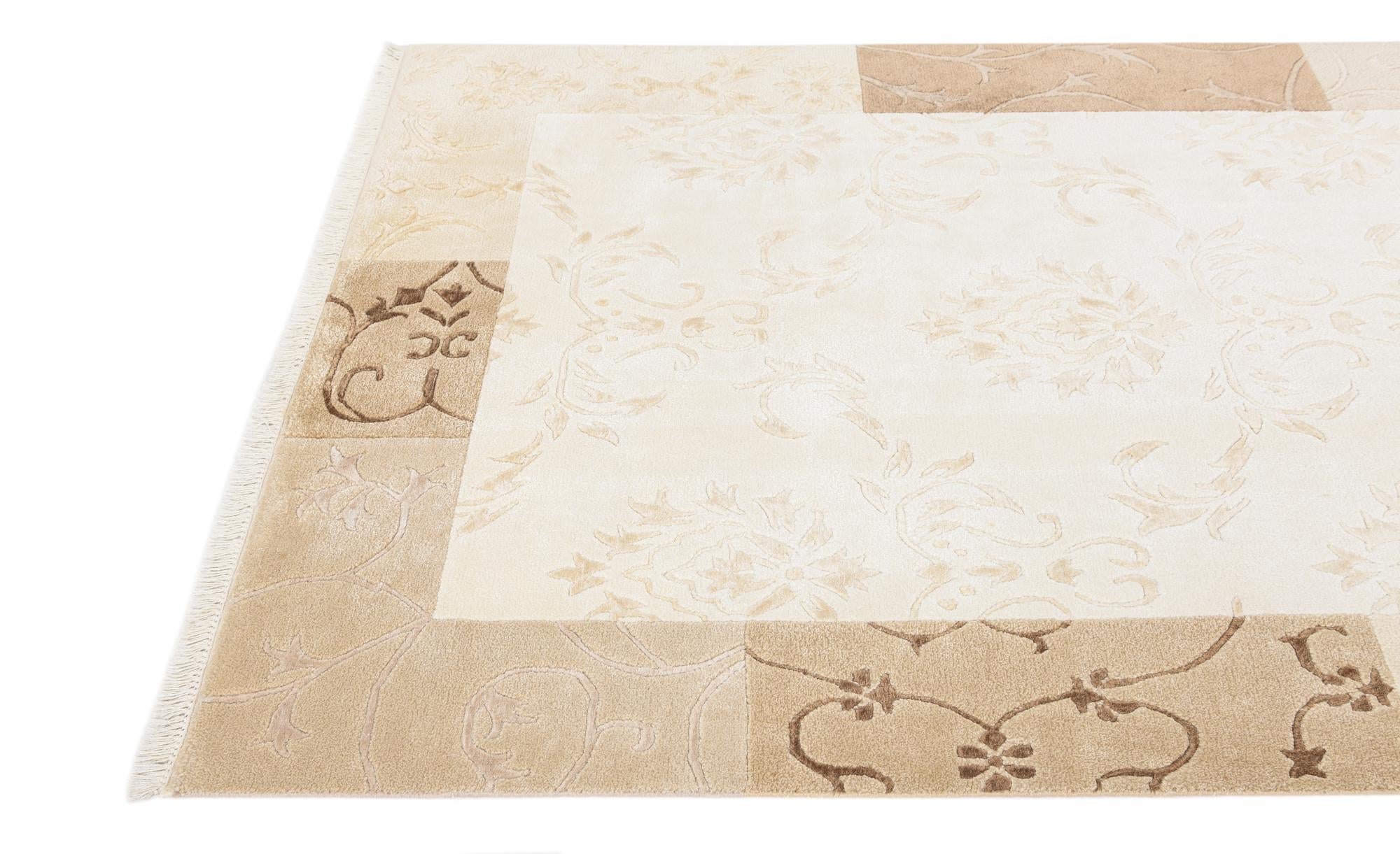 4' 7 x 6' 9 Hand Knotted Darya Wool Rug