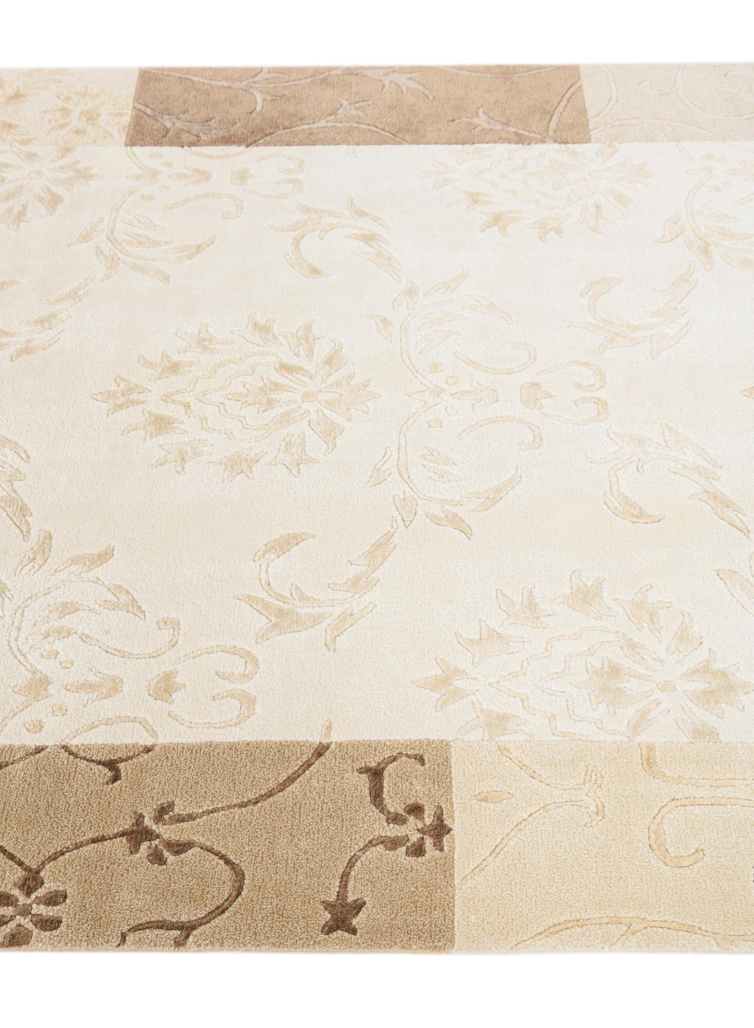 4' 7 x 6' 9 Hand Knotted Darya Wool Rug