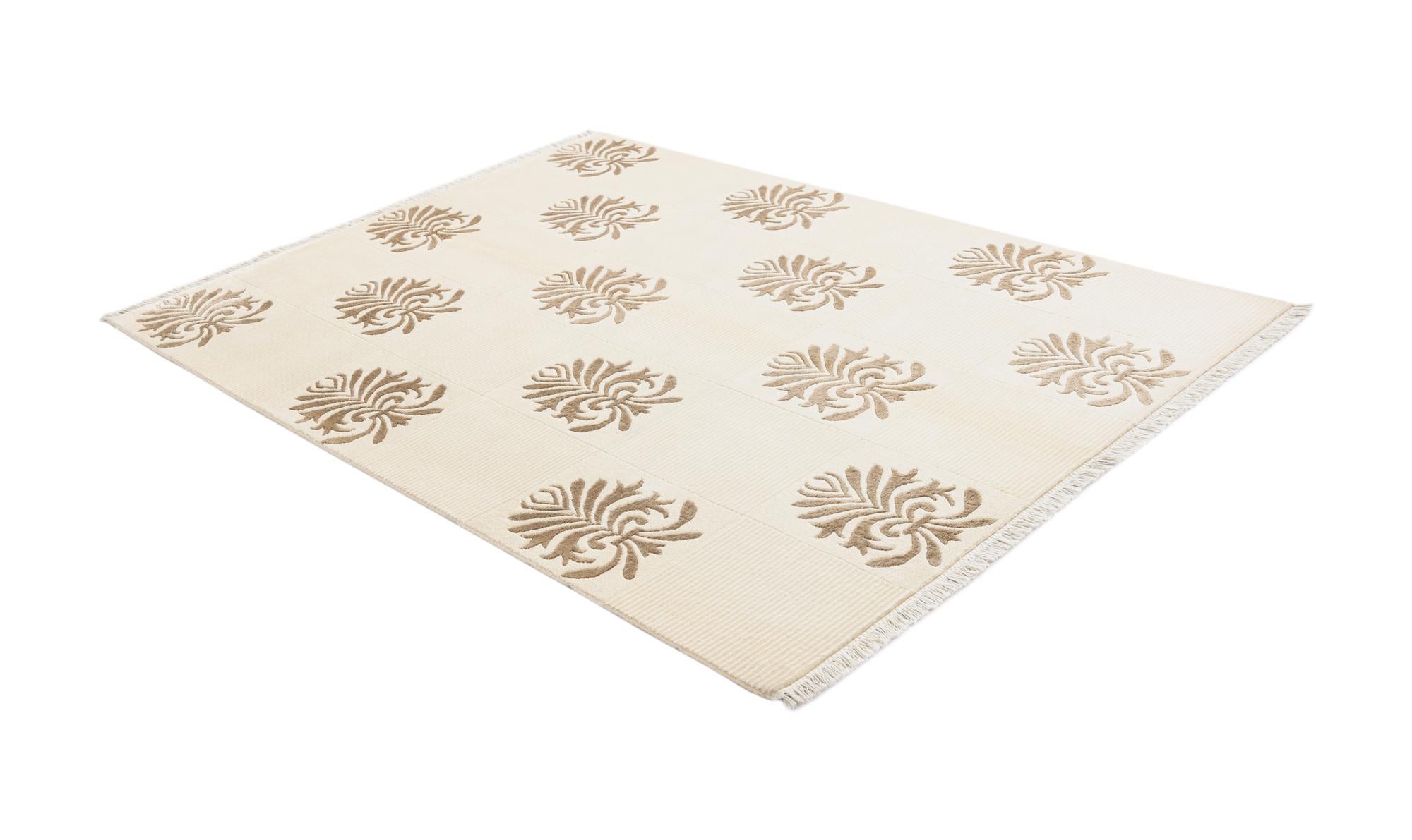 4' 11 x 6' 9 Hand Knotted Darya Wool Rug