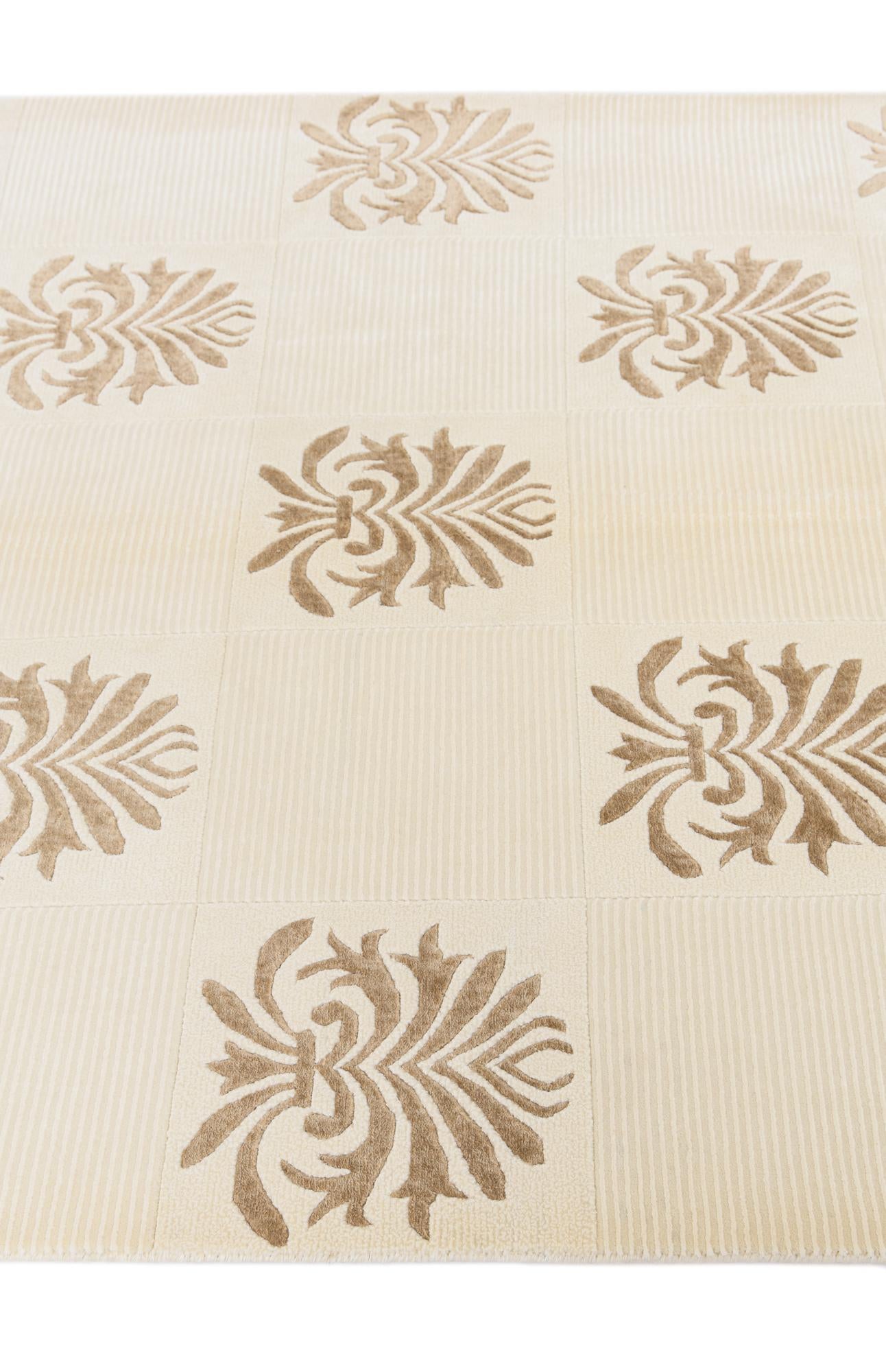 4' 11 x 6' 9 Hand Knotted Darya Wool Rug