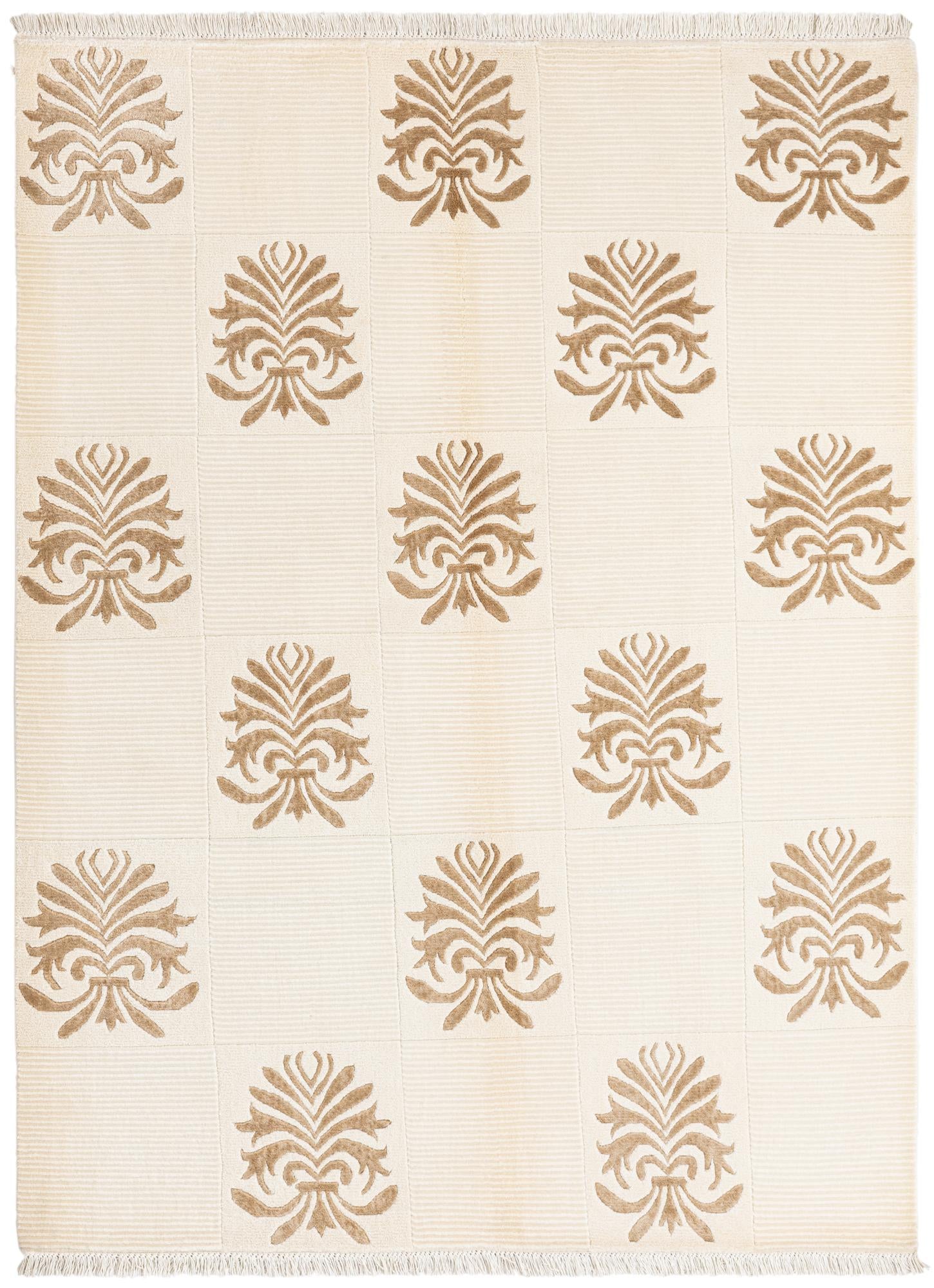 4' 11 x 6' 9 Hand Knotted Darya Wool Rug