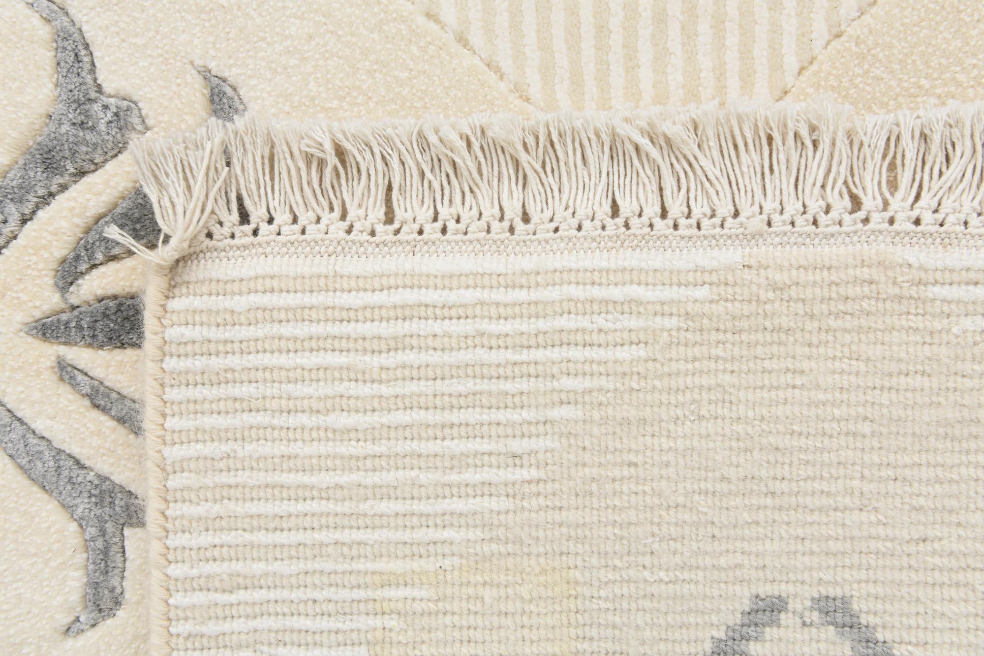 4' 7 x 6' 9 Hand Knotted Darya Wool Rug