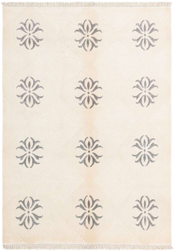 4' 7 x 6' 9 Hand Knotted Darya Wool Rug