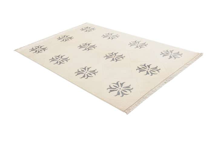 4' 7 x 6' 9 Hand Knotted Darya Wool Rug