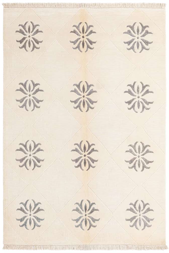 4' 7 x 6' 9 Hand Knotted Darya Wool Rug