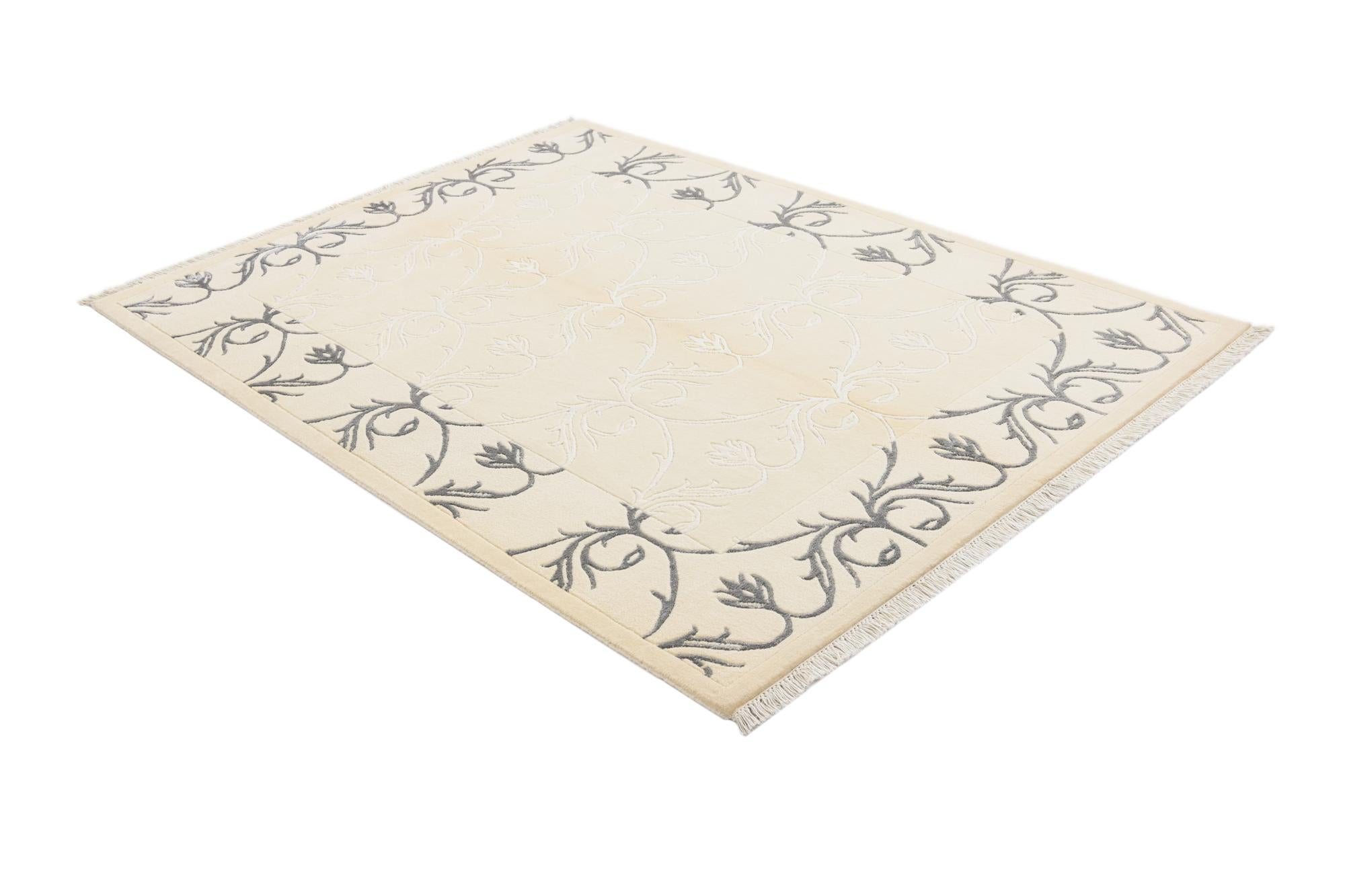 4' 11 x 6' 8 Hand Knotted Darya Wool Rug