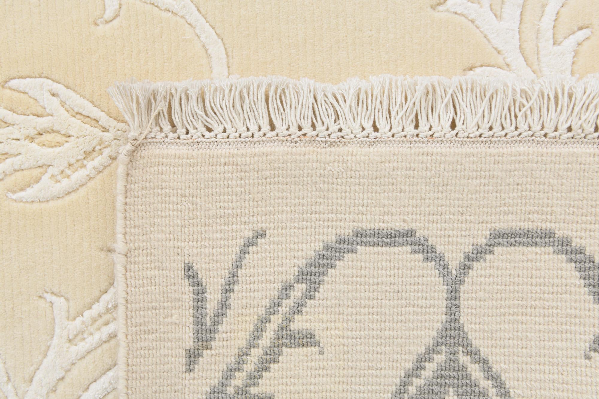 4' 11 x 6' 8 Hand Knotted Darya Wool Rug
