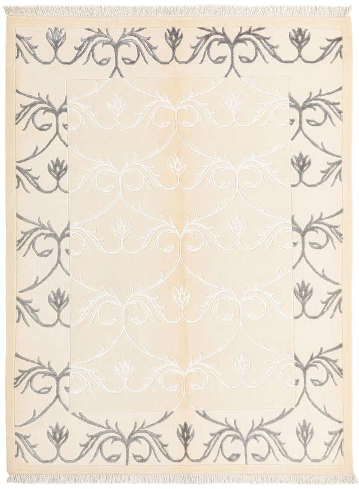 4' 11 x 6' 8 Hand Knotted Darya Wool Rug