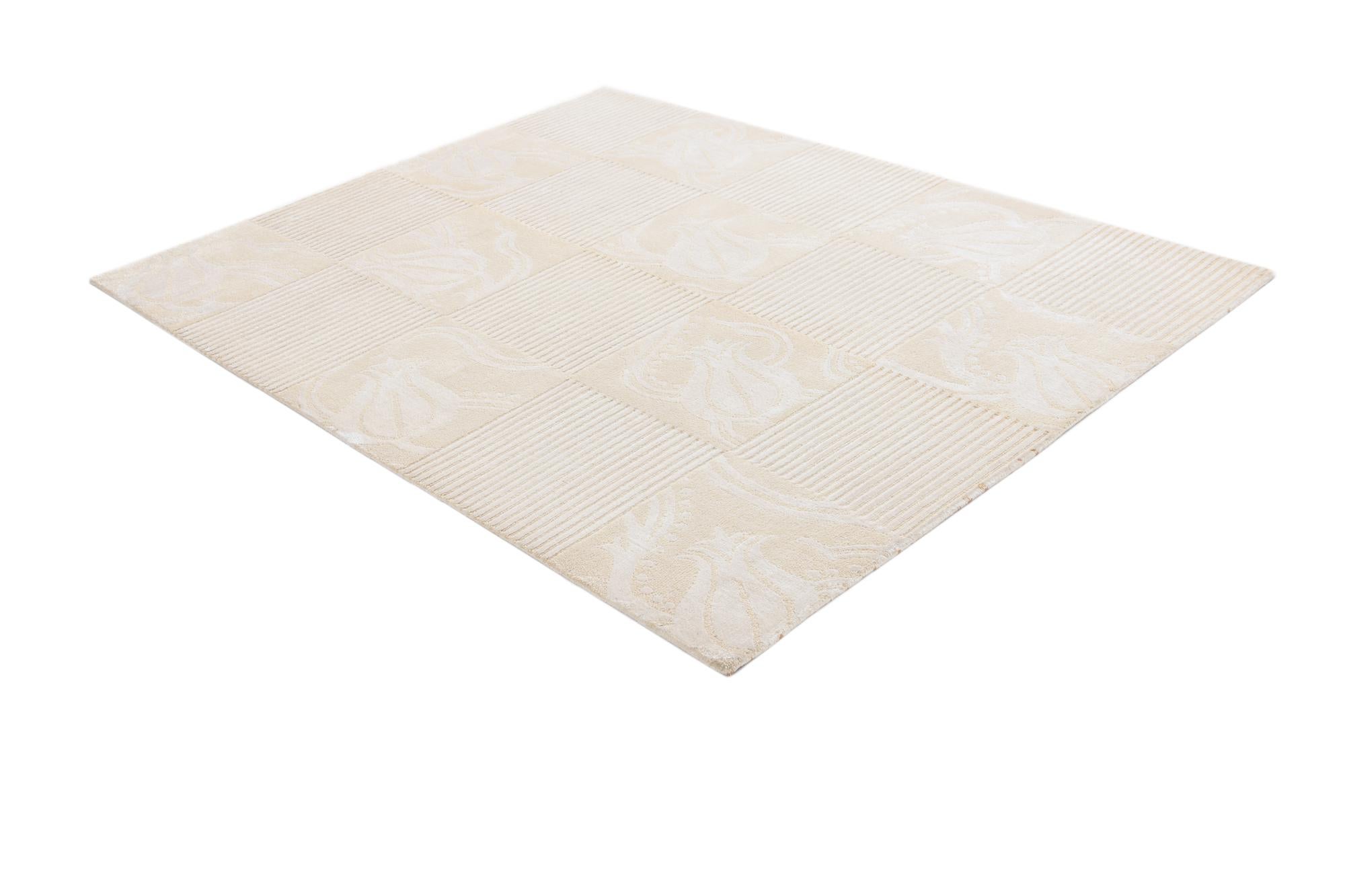 5' 1 x 6' 5 Hand Knotted Darya Wool Rug