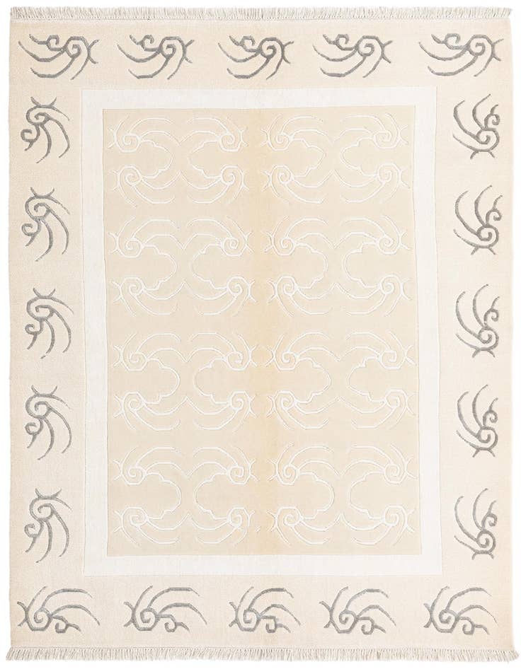 Detail image of 4' 11 x 6' 8 Hand Knotted Darya Wool Rug