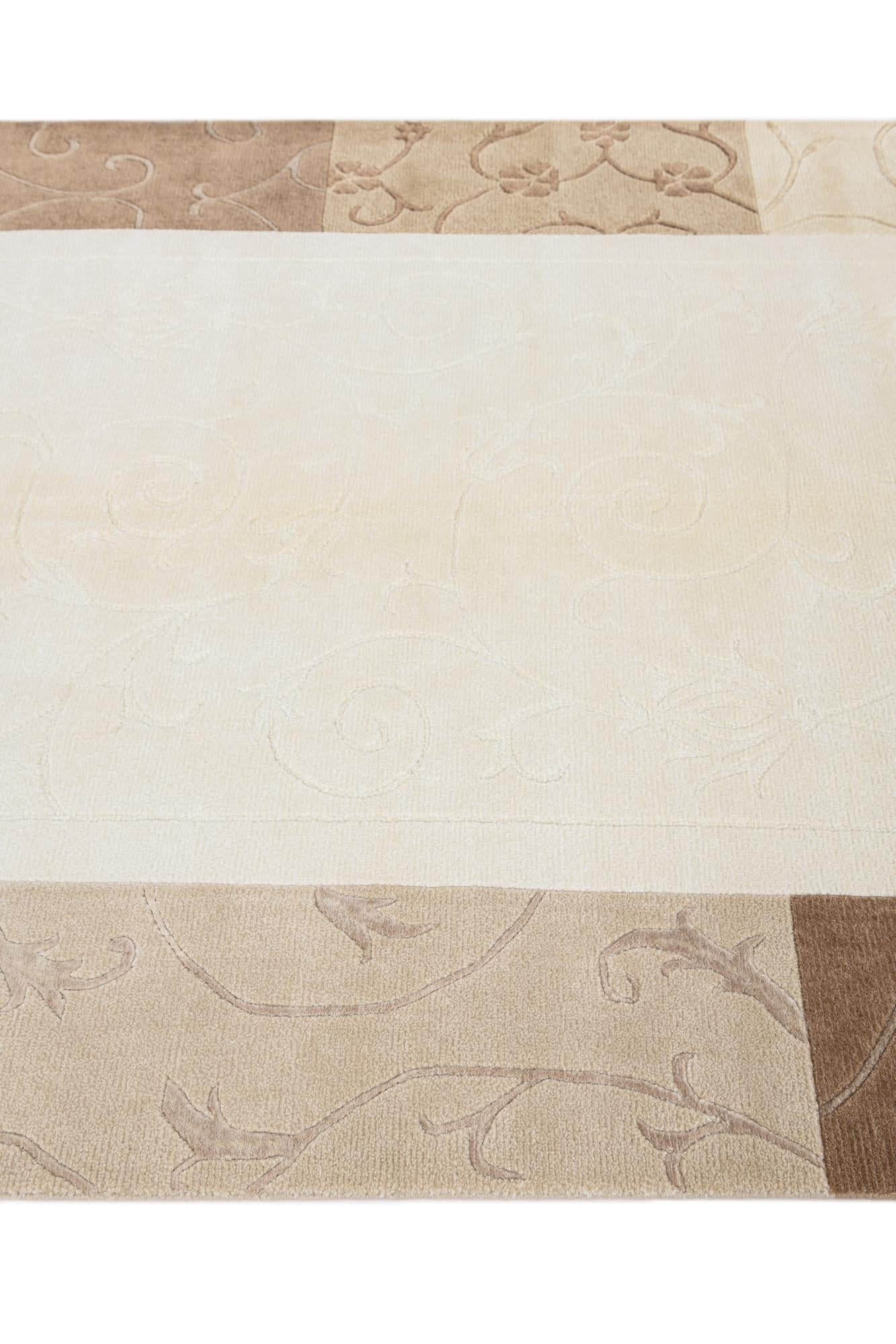 4' 7 x 6' 11 Hand Knotted Darya Wool Rug