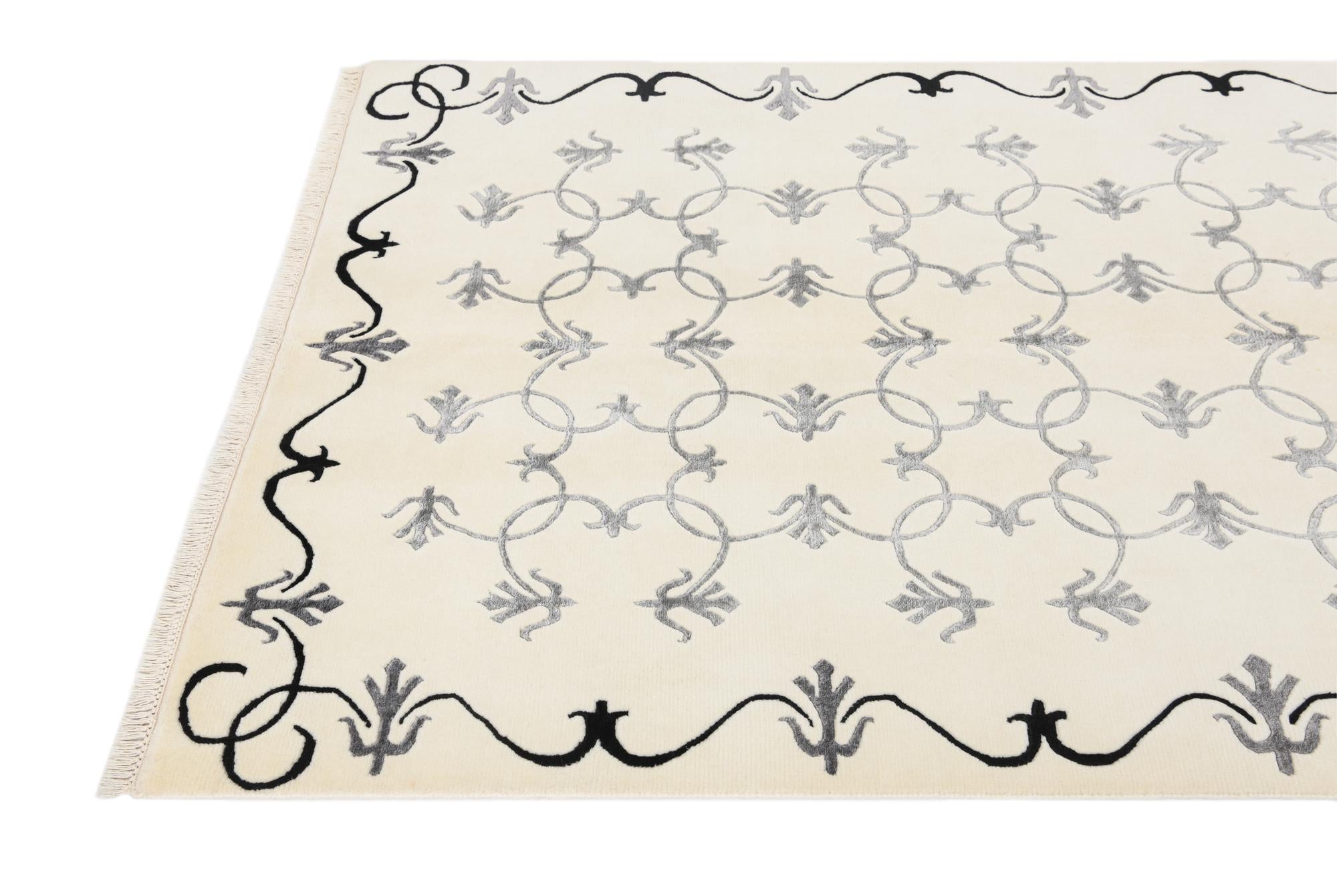 4' 8 x 6' 7 Hand Knotted Darya Wool Rug