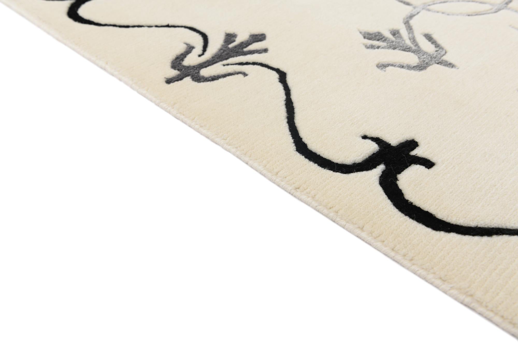 4' 8 x 6' 7 Hand Knotted Darya Wool Rug