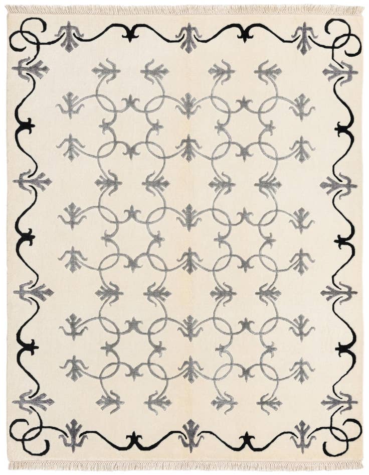 Detail image of 4' 8 x 6' 7 Hand Knotted Darya Wool Rug