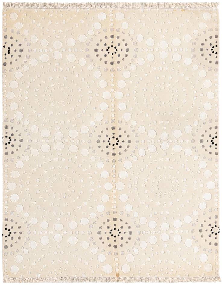 Detail image of 4' 7 x 6' 9 Hand Knotted Darya Wool Rug