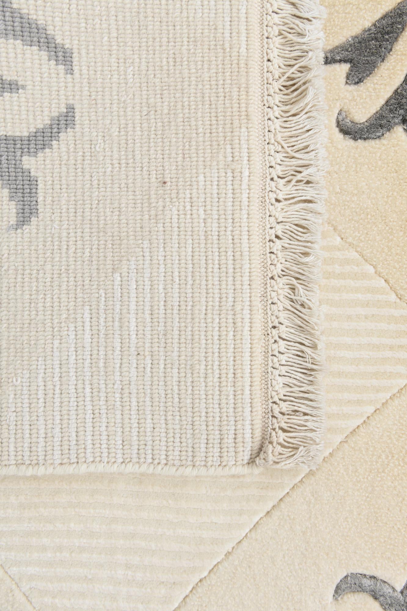 4' 7 x 6' 7 Hand Knotted Darya Wool Rug