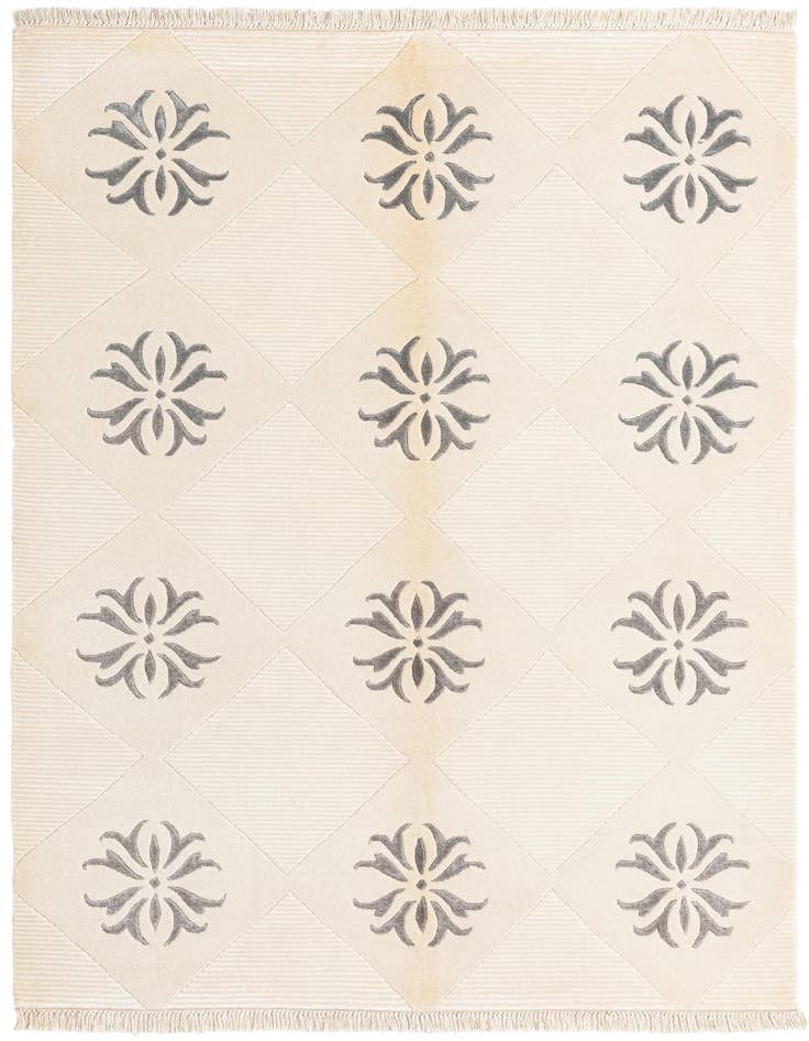 Detail image of 4' 7 x 6' 7 Hand Knotted Darya Wool Rug