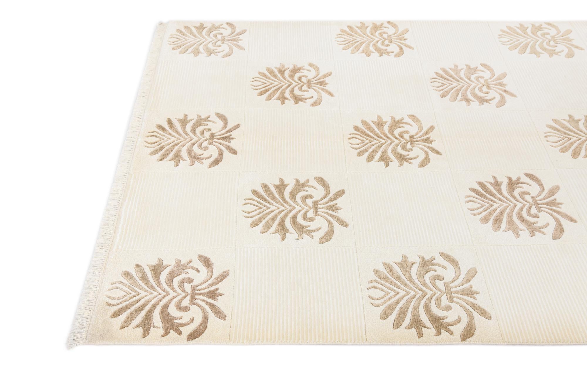 5' x 6' 7 Hand Knotted Darya Wool Rug