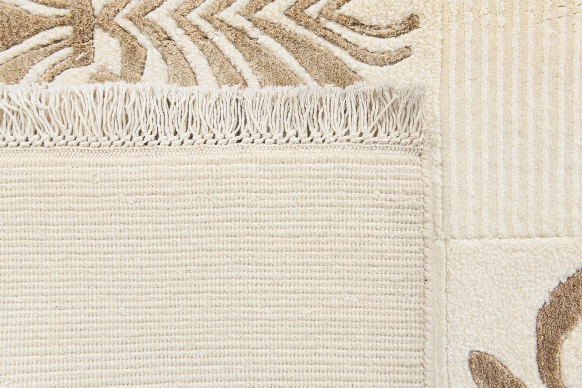 5' x 6' 7 Hand Knotted Darya Wool Rug