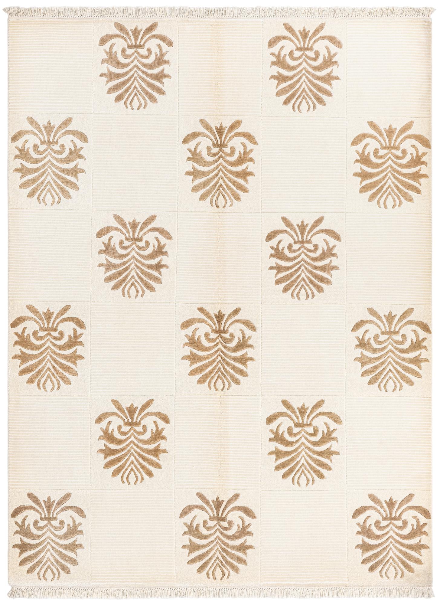 5' x 6' 7 Hand Knotted Darya Wool Rug
