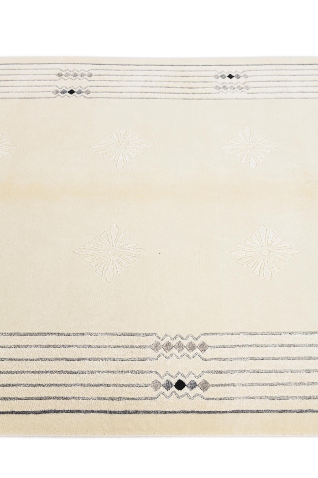 4' 6 x 6' 8 Hand Knotted Darya Wool Rug